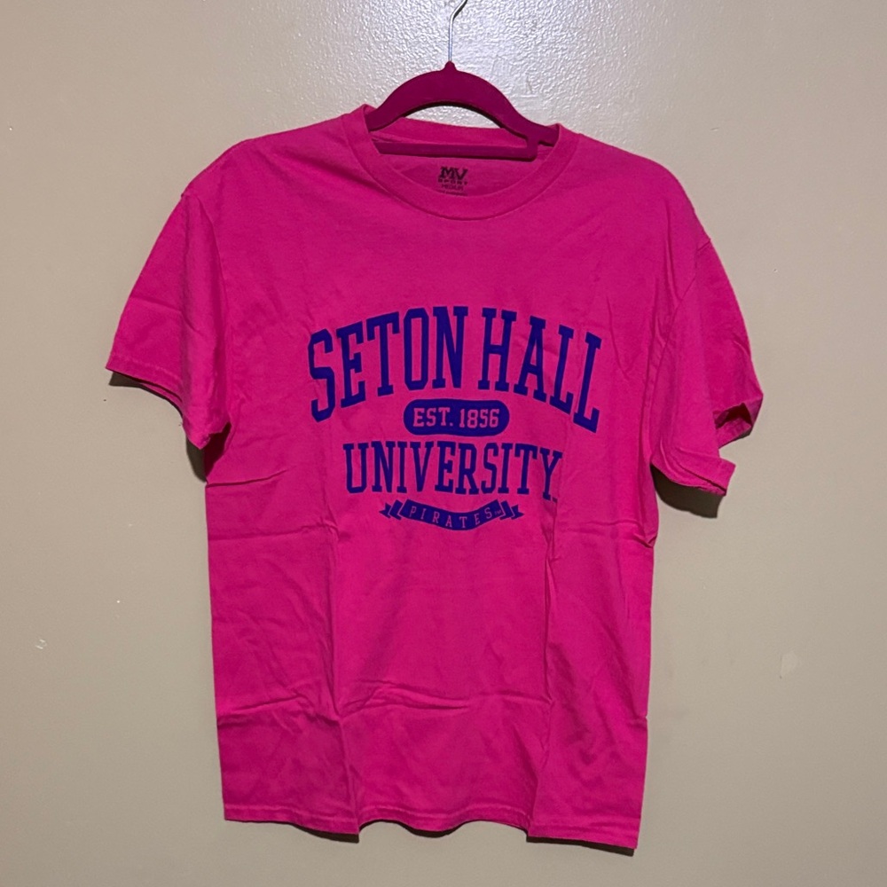 MV Sport Pink Seton Hall University Tee
